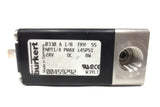 Burkert Solenoid Valve 24V/DC 8W 1/4" NPT PMAX 145PSI Model 0330 A 1/8 EPDM SS