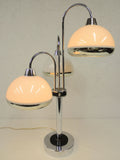 Vintage Mid Century Atomic UFOs Table Lamp, Space Age Guzzini Desk Lamp