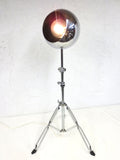 Vintage Mid Century Chrome Ball Sputnik Floor Lamp 45", Tripod, Swivels, 660W