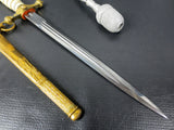 Authentic WWII German Navy Officer Ceremony Dagger Sword 16.5" Krigsmarine Naval