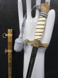 Authentic WWII German Navy Officer Ceremony Dagger Sword 16.5" Krigsmarine Naval
