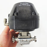 Advantage Spring-to-Close Valve 60 Psi 1" Flange w/ 2155 Diaphragm Valve, Clamps
