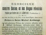 Antique 1910 1920 French Exorcism Booklets Against Satan and Revolted Angels, Precious Blood Rosary. Prayers for a Good Death