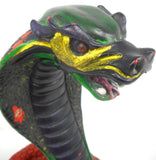 Vintage King Cobra Statue Sculpture 17" Tall Signed Universal Statuary Chicago 1967 #422, Hand Carved, Limited Edition, Lucchesi