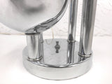 Vintage Mid Century Chrome Lamp Light 27", Atomic Age, 4 Chrome Balls, Eames Reggiani Style