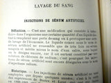 Antique 1903 Medical Book on Medication Use and Technics by Doctor G. Lemoine, Bloodletting, Cold Bath, Purgative, Paris, France