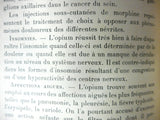 Antique 1903 Medical Book on Medication Use and Technics by Doctor G. Lemoine, Bloodletting, Cold Bath, Purgative, Paris, France
