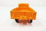 1950's Orange Flatbed Pickup Toy Rubber Truck, Tomte Laerdal Stavanger Norway
