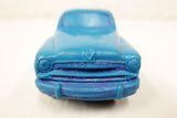 1950's Blue Ford Vedette Toy Rubber Car Sedan, Tomte Laerdal Stavanger Norway