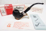 Vintage New Peterson of Dublin Aran XL02S Tobacco Pipe, Sterling Silver Ring, Box and Papers