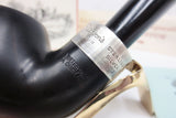 Vintage New Peterson of Dublin Aran XL02S Tobacco Pipe, Sterling Silver Ring, Box and Papers