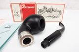 Vintage New Peterson of Dublin Aran XL02S Tobacco Pipe, Sterling Silver Ring, Box and Papers