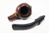 Vintage Skull Head Estate Tobacco Pipe 5", Carved Teeth, Hand Carved Briar Italy
