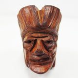 Vintage Native Indian Chief Estate Tobacco Pipe Pocket 4 1/4" Figural Briar