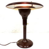 Vintage Mid Century Drafting Lamp Signed Wheeler Sight Light, Flying Saucer UFO